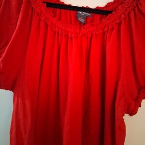 Chelsea And Theodore 2X Red Women's Top